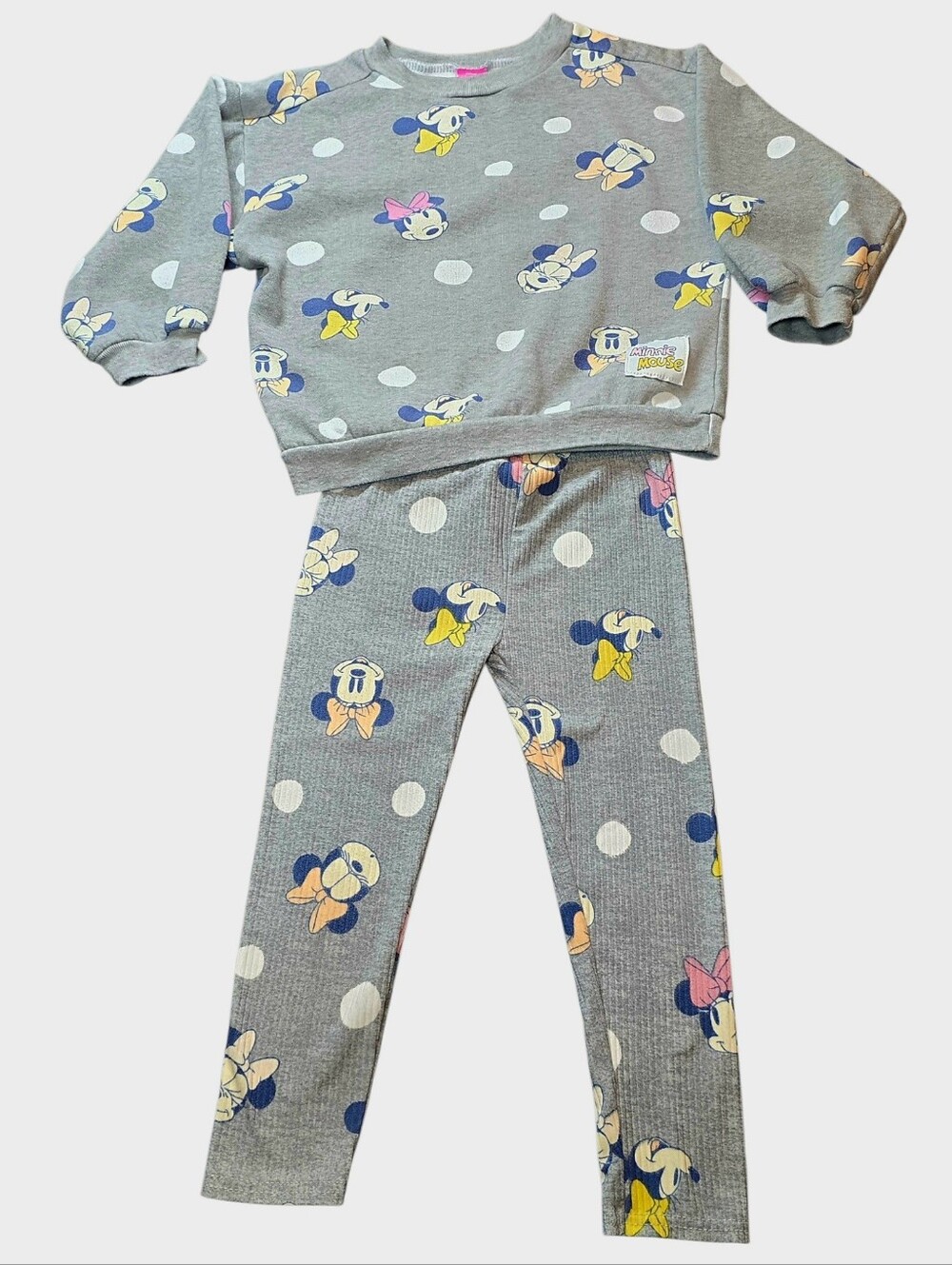 Disney Minnie Mouse Girl's Sweatshirt & Leggings Set 3T
